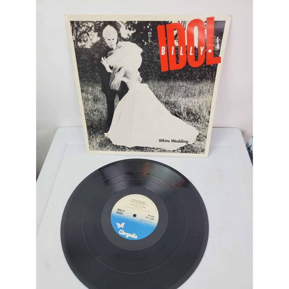 Billy Idol White‎ Wedding Vinyl 12" Single Record GUC